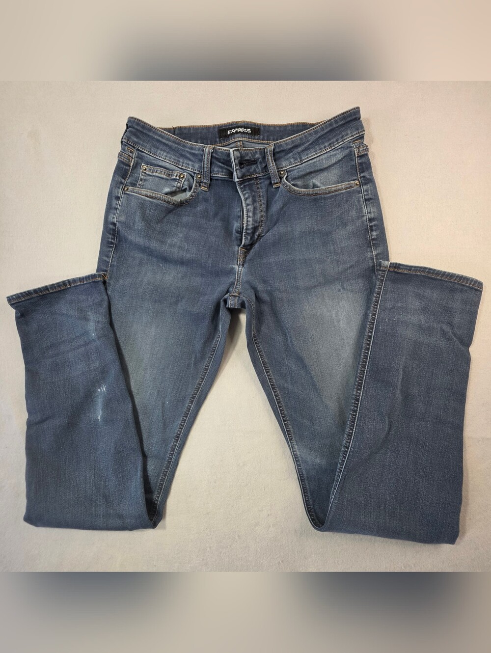 Express Men’s Washed Blue Slim Jeans 32X34